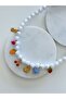 Steel Charmli Pearl Bead Necklace