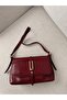 Women's Shoulder Bag with Gold Buckle - 5