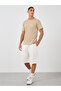 Oversized Solid Shorts with Drawstring - 2