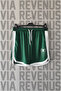 Spider Printed Piping Detailed Sports Training Shorts