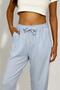 Women's Adjustable Waist Striped Pocket Trousers Blue - 9