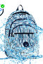 Luxury Patterned Medium Size Backpack with Monkey Keychain Gift - 6