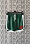 Anarchy Printed Piping Detailed Sports Training Shorts