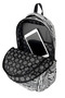 Luxury Patterned Medium Size Backpack with Monkey Keychain Gift - 4