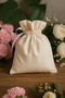 100% Cotton Cloth Pouch 20X20 Cm, Organic Makeup Bag, Gift Pouch, Gold Pouch, Multi-Purpose Pouch