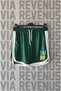 Surf Printed Sports Training Shorts with Piping Detail