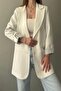 Two Button Sleeve Printed Jacket - 3