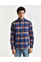 Regular Fit Checked Classic Short Sleeve Oxford Shirt - 3