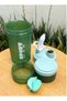 SPORT Protein Shaker Bottle Portable Supplement Mixer Cup with Powder Storage for Running Cycling Fi - 5