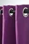 Plum Rustic Curtain with Eyelet Ring Pipe Ring Decoration Curtain