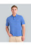 STRIPED SHORT SLEEVE POLO FOR MEN (GREEN & WHITE)