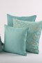 Set of 6 Blue Outdoor Throw Pillow Covers - Water Repellent, Fade Resistant, Washable |   50X50, 45X45, 40X40Cm - 2