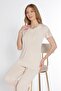 Short Sleeve Classic Zakkum Pajama Set with Lace Details 88-114 - 5