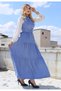 Women's Front Half Button Belt Detail Dress - 2
