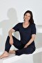 Bamboo Short Sleeve Maternity Maternity Pajamas Set 30241Y-30245Y - 2