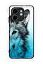 Infinix Smart 9 4G Protective Case Cover Half Wolf Face