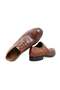 Tan Color Lace-Up Genuine Leather Men's Shoes - 2