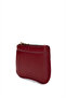 Unisex Genuine Leather Claret Red Card Holder - 2