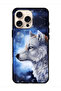 غطاء حماية لجهاز Apple iPhone 16 Pro Max بتصميم رسم الذئب