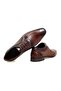 Brown Lace-Up Genuine Leather Men's Shoes - 2