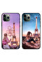 حافظتان لهاتف Apple iPhone 11 Pro Max، غطاءان واقيان، فتاة لطيفة وبرج إيفل