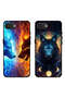 حافظتان واقيتان لهاتف Apple iPhone 16e بتصميم الذئب والفضاء