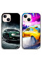 حافظتان لهاتف Apple iPhone 13 mini، أغطية حماية بتصميم سيارة سباق وشيلبي