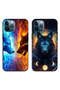 حافظتان واقيتان لهاتف Apple iPhone 12 Pro Max من الذئب والفضاء