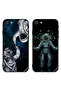 حافظتان لهاتف Apple iPhone 7 بأغطية واقية بتصميم رواد فضاء وفراشة