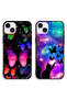 حافظتان واقيتان لهاتف Apple iPhone 14 Plus بتصميم قطة وفراشات