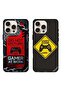 حافظتان لهاتف Apple iPhone 16 Pro Max، أغطية حماية Gamer Zone وGame At Work