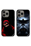 حافظتان لهاتف Apple iPhone 15 Pro Max، غطاءان واقيان برسومات قناع الهالوين والنسر