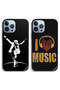 حافظتان واقيتان لهاتف Apple iPhone 13 Pro من Mj Style وi Love Music