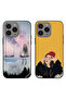 حافظتان واقيتان لهاتف Apple iPhone 15 Pro Max، تصميم فتاة وحيدة حزينة
