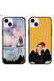 حافظتان واقيتان لهاتف Apple iPhone 14 Plus، تصميم فتاة وحيدة حزينة