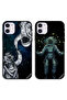 حافظتان لهاتف Apple iPhone 12، أغطية واقية بتصميم رواد فضاء وفراشة