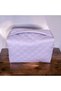Quilted Travel Makeup Bag - Trend Cosmetic Accessory Leather - 6