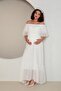 Photoshoot, Long, Maternity, Formal Chiffon Dress - 3