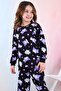 100% Cotton Girls Kuromi Pattern Long Sleeve Pajamas Set - 2