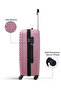 Para John Lightweight Travel Luggage Trolley Set 3 Pcs ABS -Pink - 3