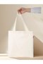 2 Punch Embroidered Cloth Bags 35X40 2 Natural Linen-Cotton Shopping Bags - 3
