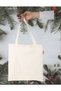 3 Pieces Punch Embroidered Cloth Bag 35X40 3 Pieces Natural Linen-Cotton Shopping Bag - 2