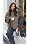 Crew Neck Mink Oversize Knitwear Sweater - 3