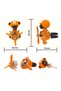 Propeller Air Conditioner Ornament Auto Fragrance Clip Swinging Head Pilot Gorilla Car Air Refreshing Orange - 6