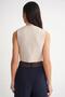 6827 Women's V-Neck Buttoned Summer Knitwear Vest Stone - 7