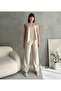 Women's woven blouse pants set - 3