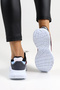 White Burgundy Detailed Women's Casual Sneaker Shoes Stylish High Sole - with Color Options - 9