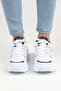 White Women's Casual Sneaker Shoes Stylish High Sole - with Color Options - 3