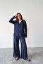 Self Striped Shirt Pants Set - 2