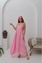 Pink Casual Flowy Dress with Rope Straps